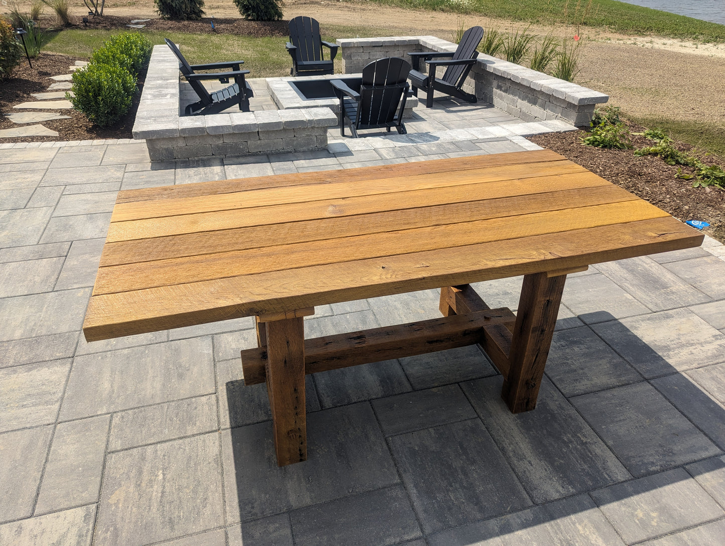Outdoor Barnwood Patio Table