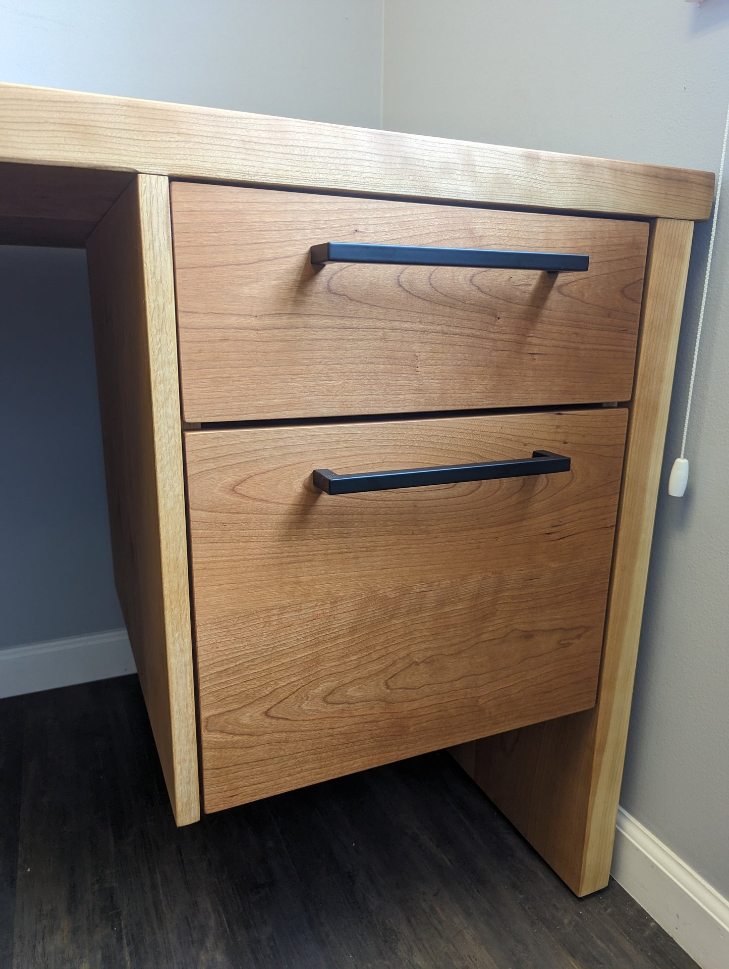 Cherry desk with drawer for office