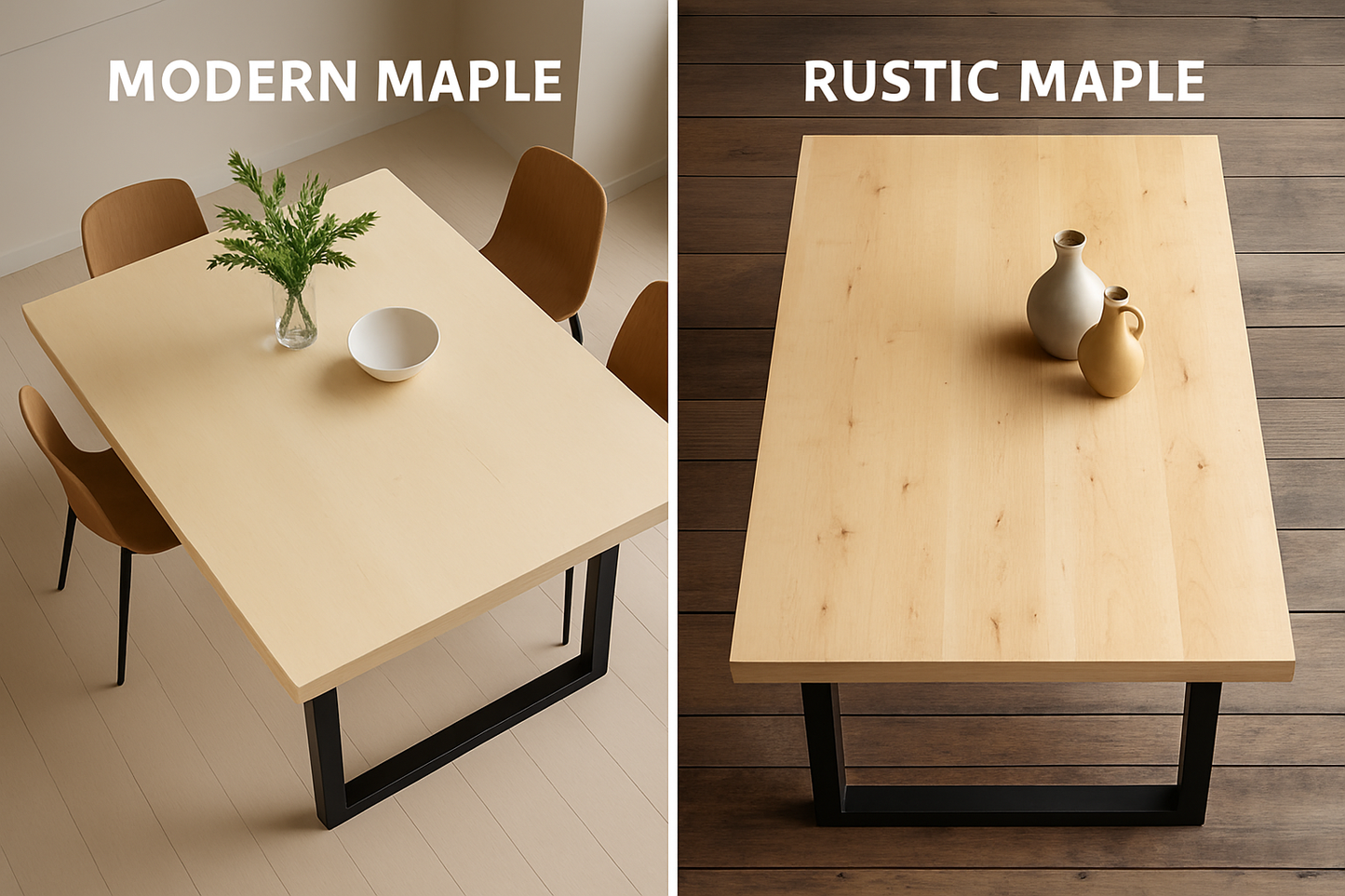 Build Your Own Dining Table - Maple Wood