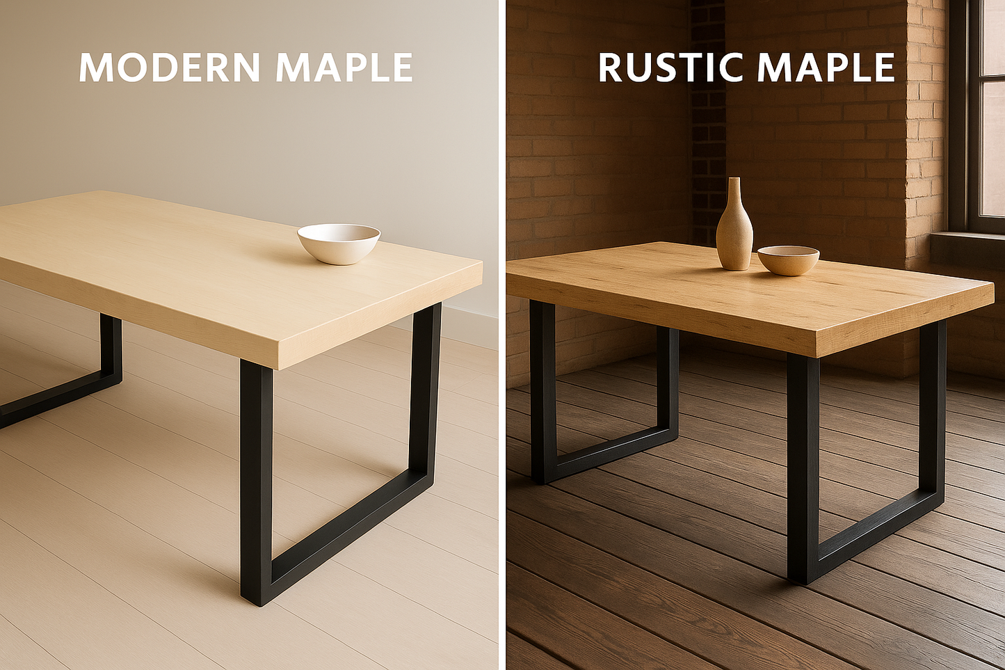 Build Your Own Dining Table - Maple Wood