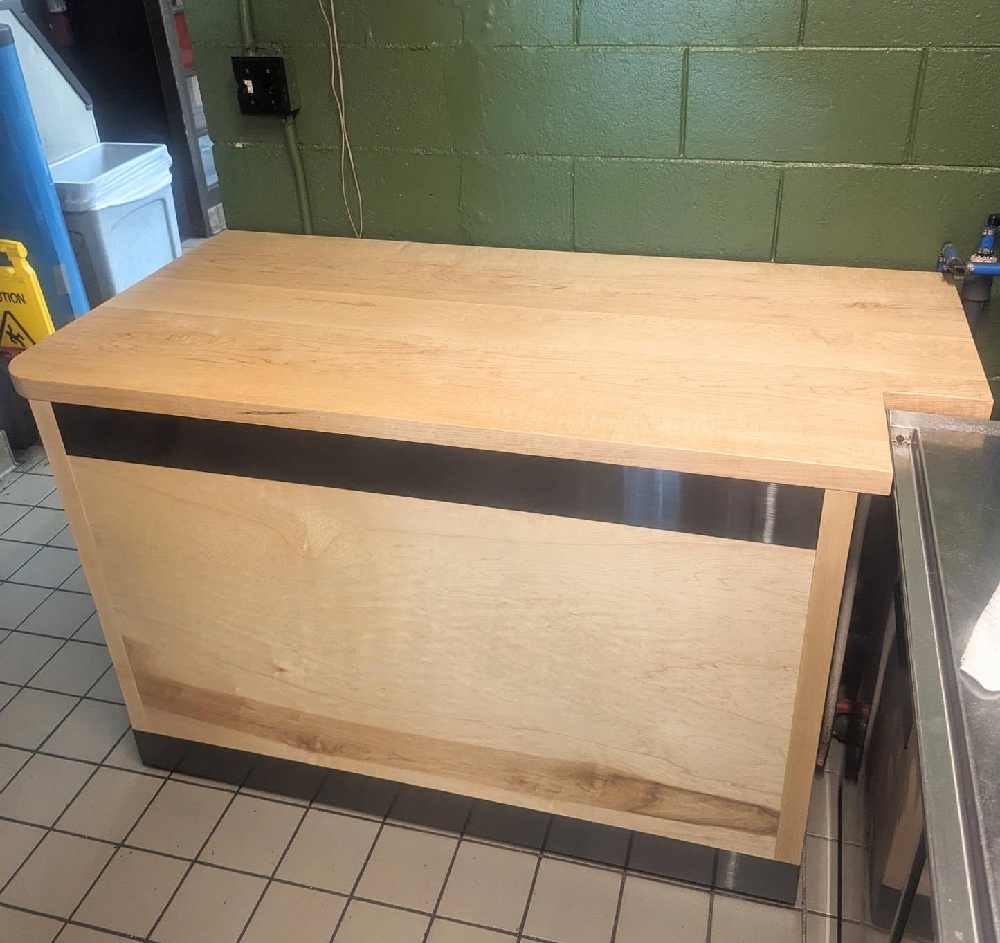 Custom Maple Counter & Concealment Unit
