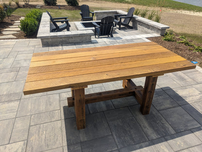 Outdoor Barnwood Patio Table