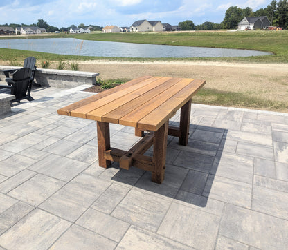 Outdoor Barnwood Patio Table
