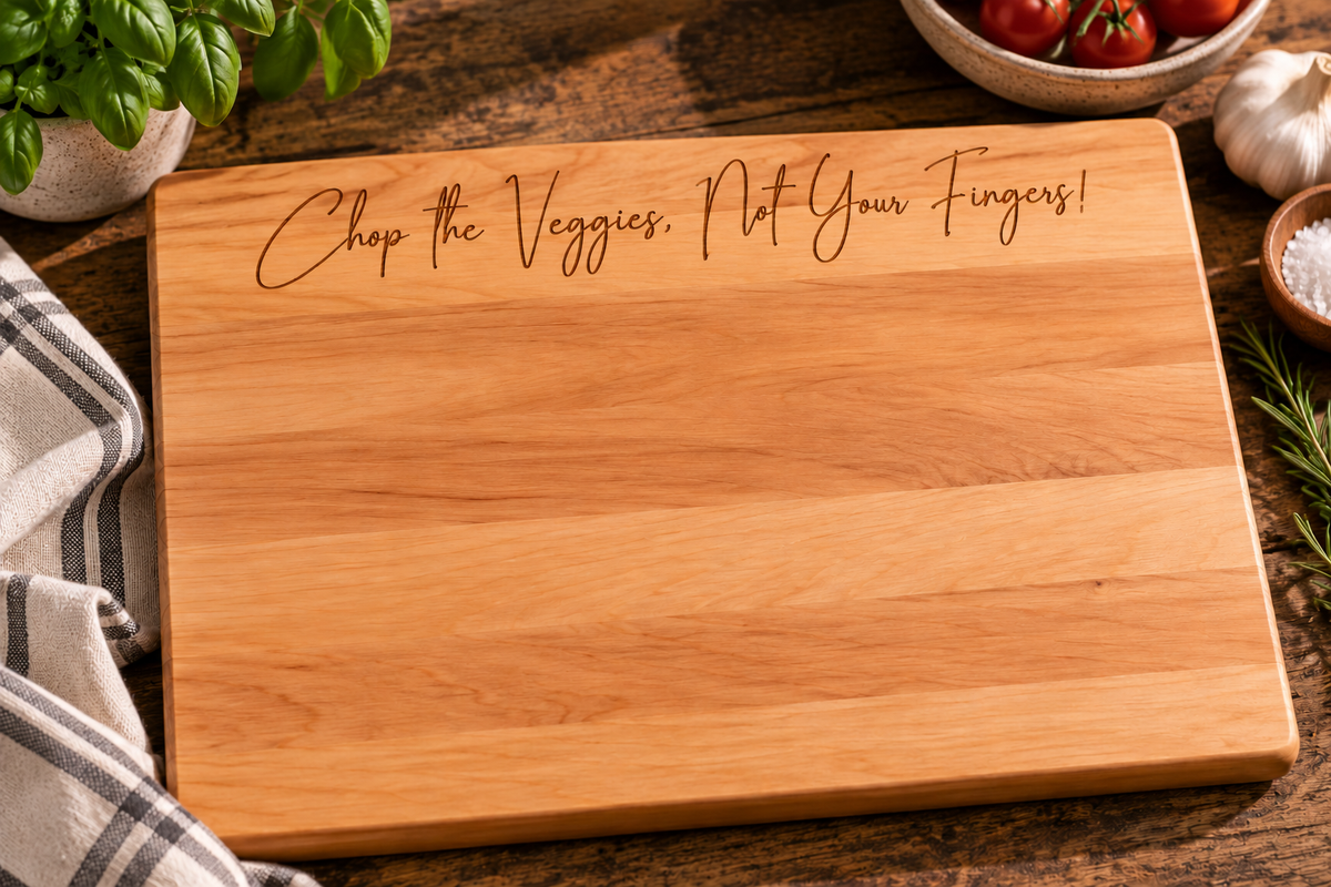 Personalized Maple Cutting Board | Handmade 12" x 16"