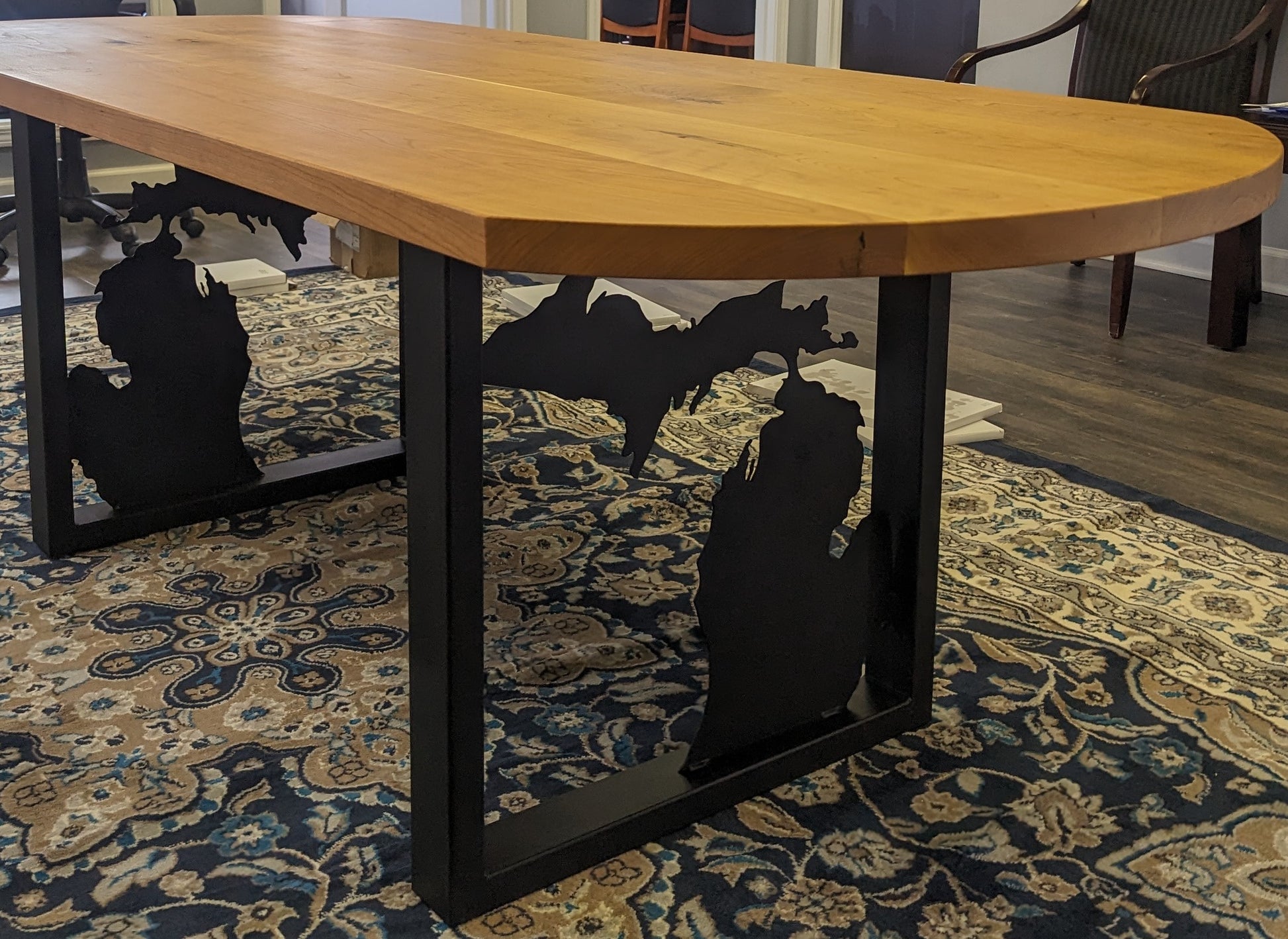Cherry conference table for business