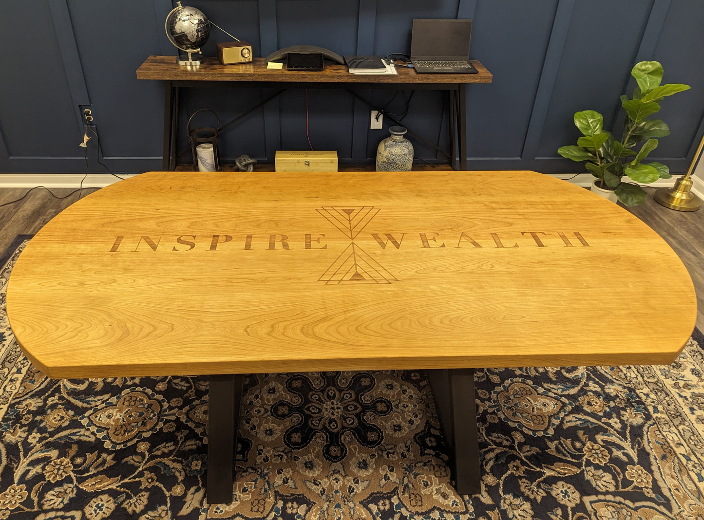 Cherry conference table for business