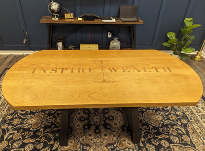 Cherry conference table for business