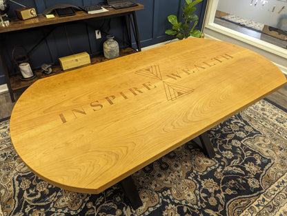 Cherry conference table for office