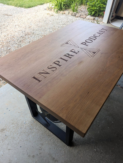Custom conference table made from cherry