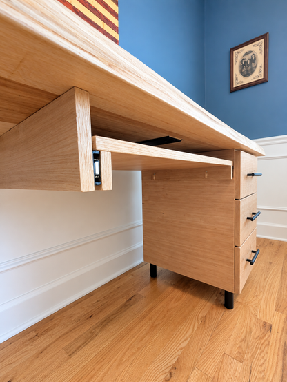 Live Edge Hickory Desk | Custom Office Desk