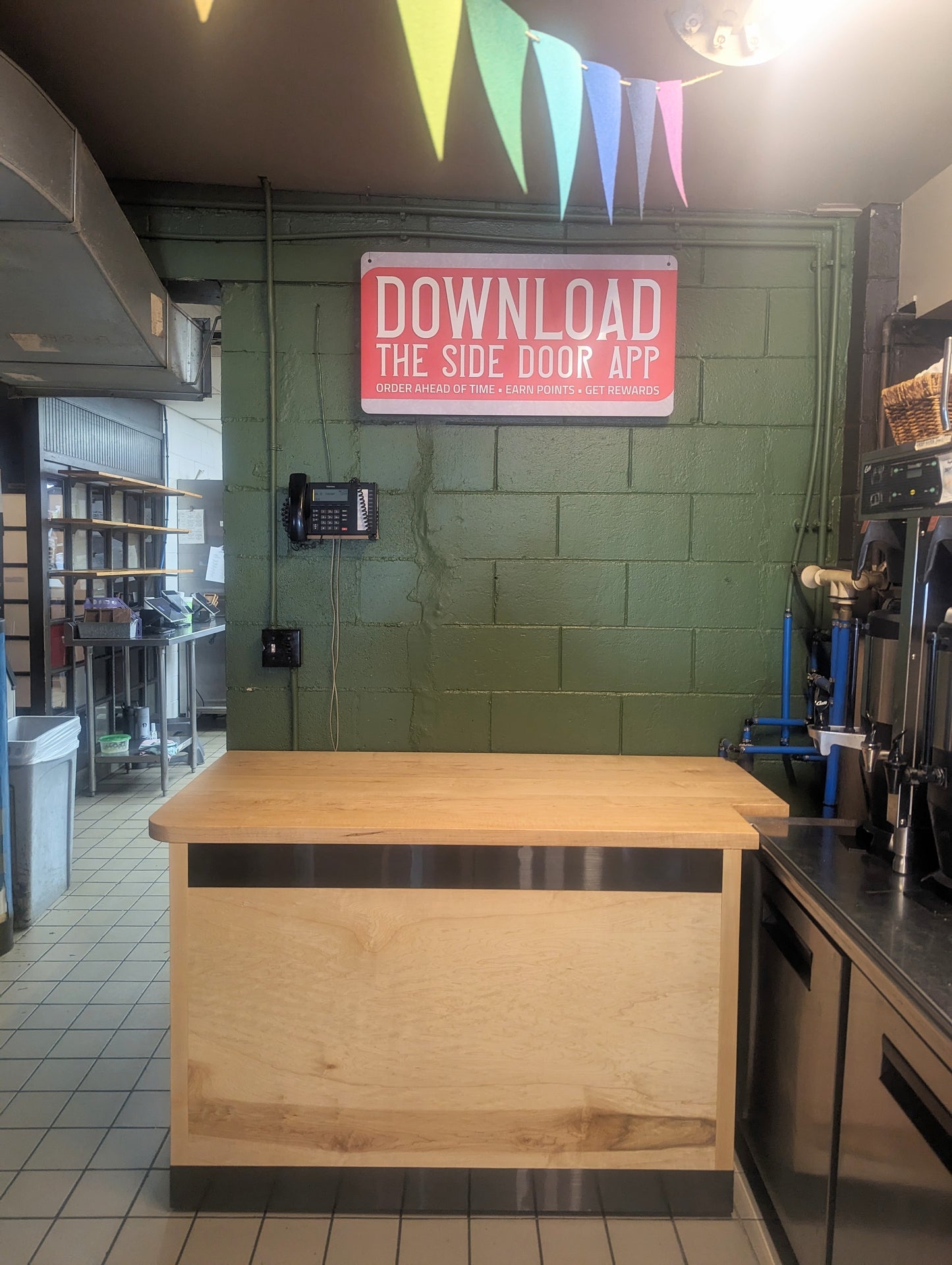 Custom Maple Counter & Concealment Unit