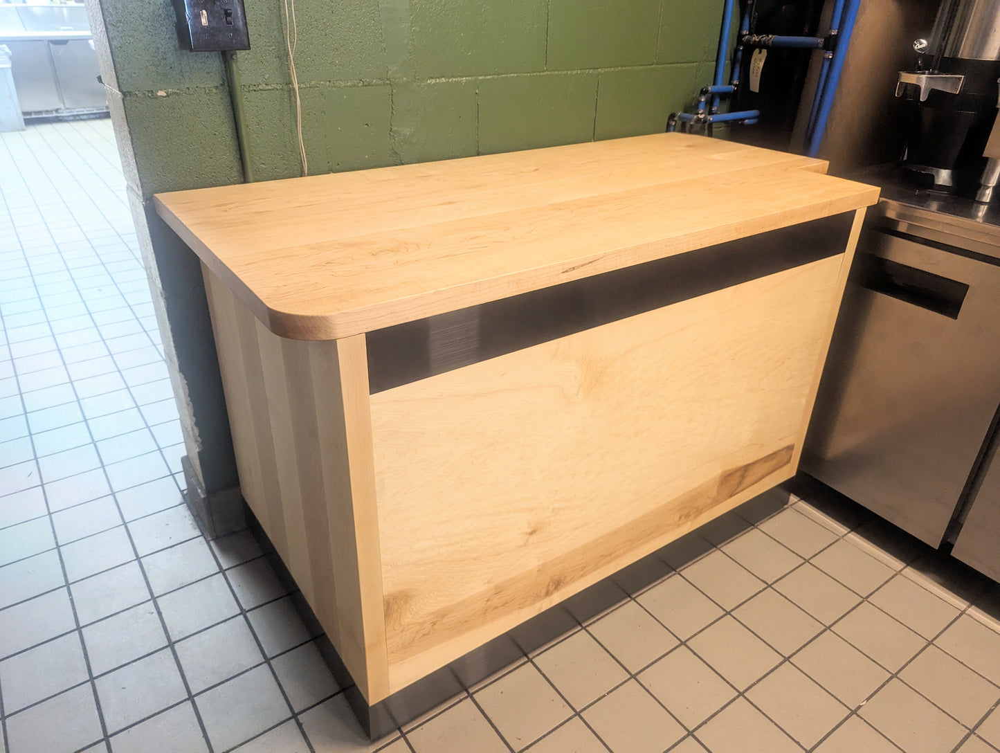 Custom Maple Counter & Concealment Unit