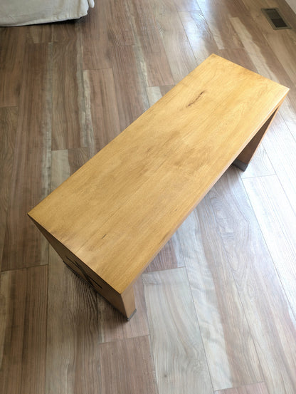 Modern Maple Hardwood Heirloom Bench