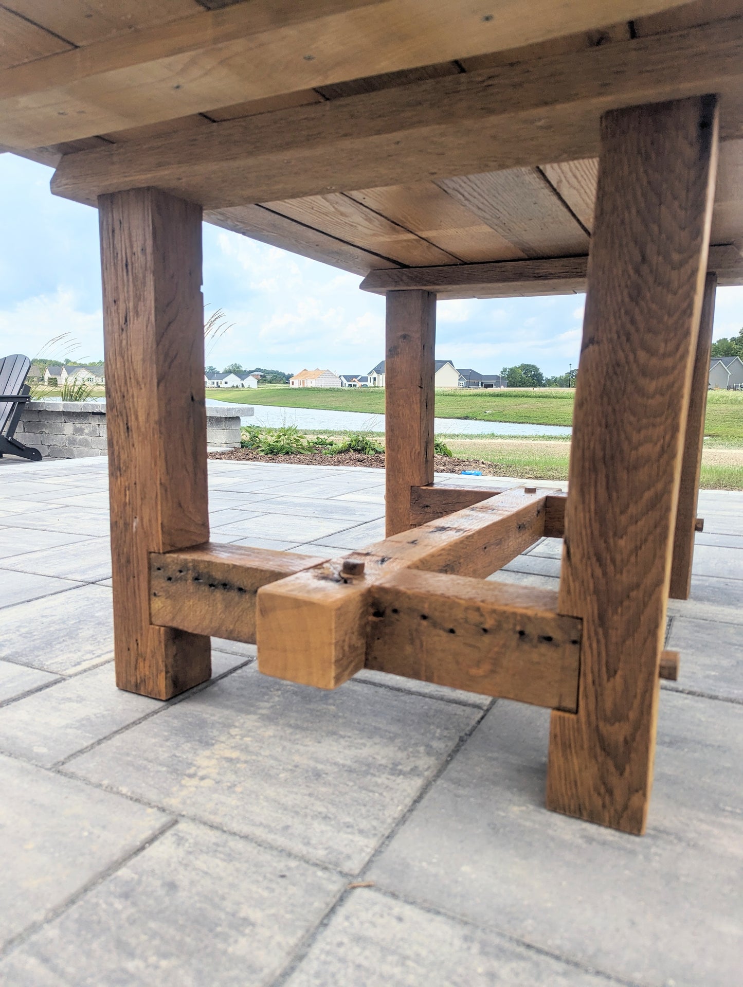 Outdoor Barnwood Patio Table