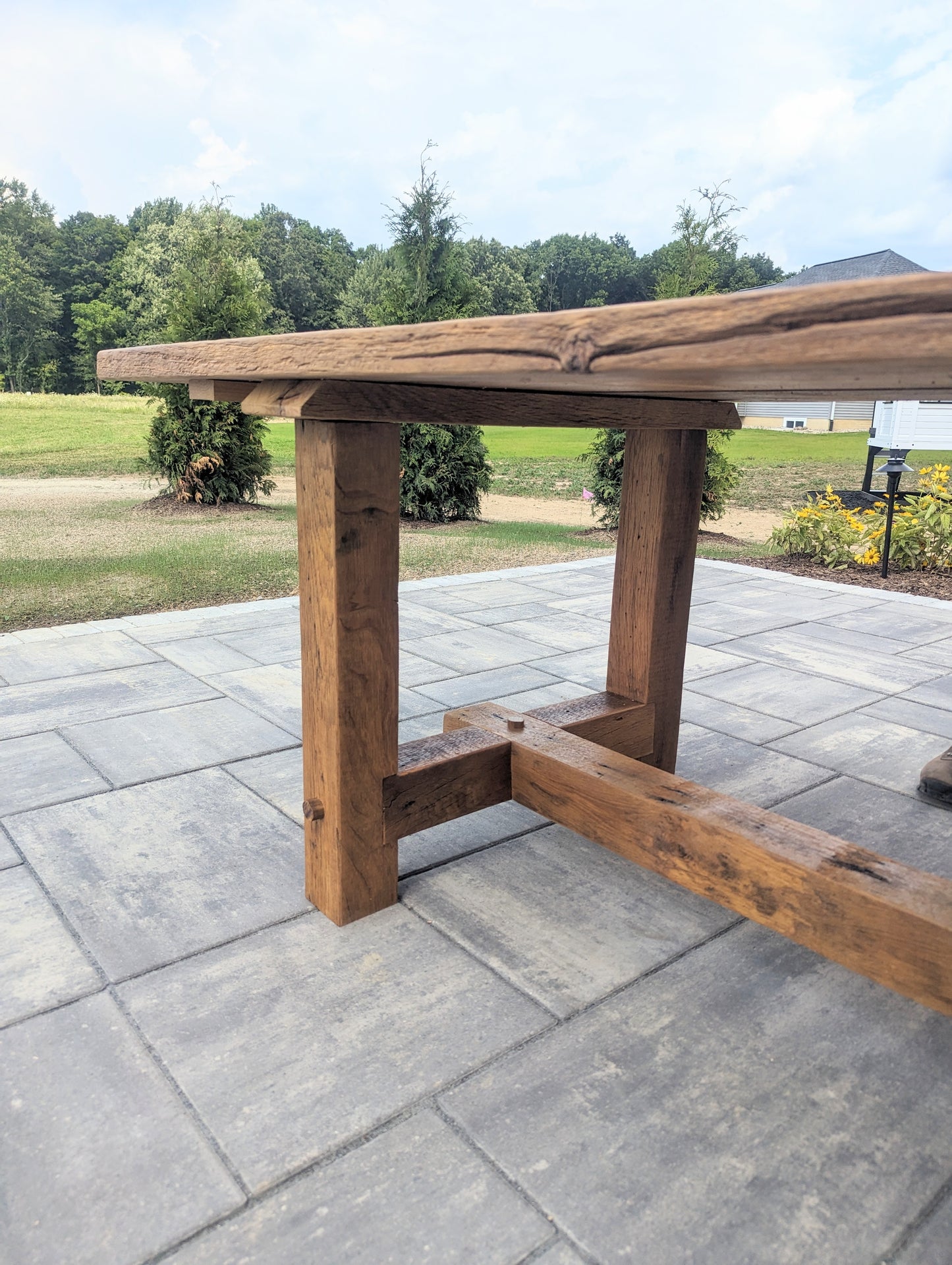 Outdoor Barnwood Patio Table
