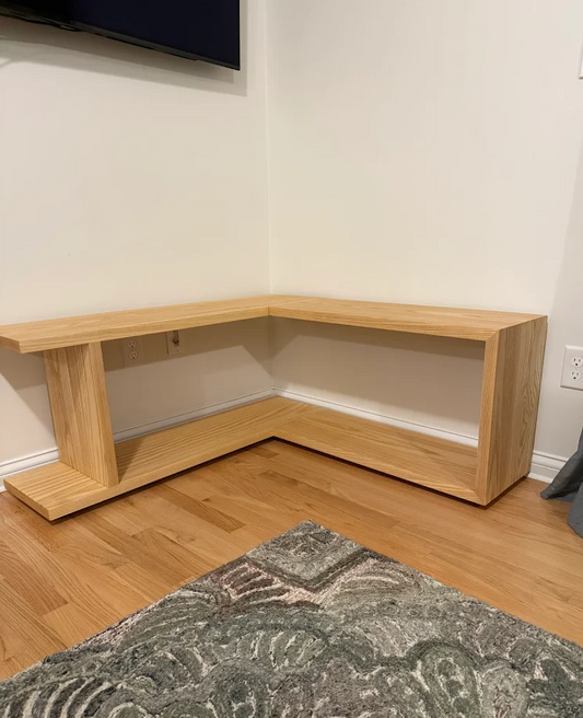 Contemporary Ash TV console