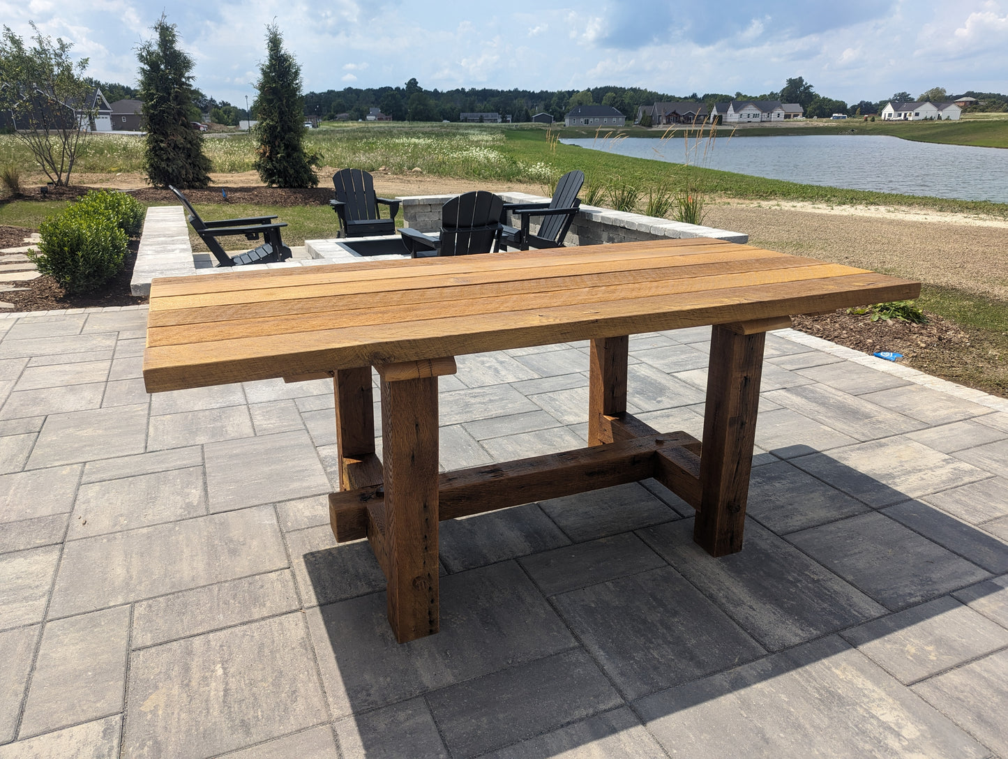 Outdoor Barnwood Patio Table