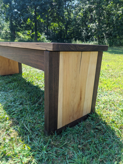 Walnut and Cherry Storage Bench